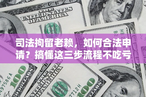 济南司法拘留老赖，如何合法申请？搞懂这三步流程不吃亏！