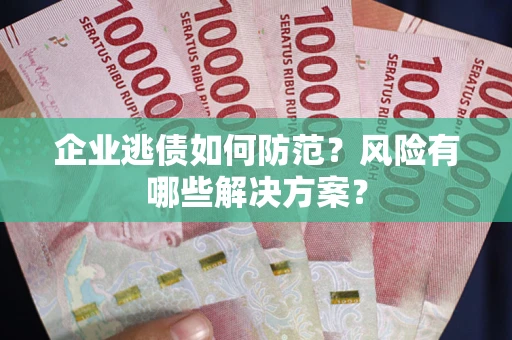 济南企业逃债如何防范？风险有哪些解决方案？