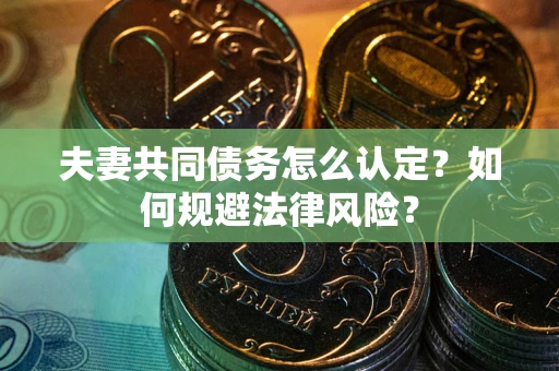 济南夫妻共同债务怎么认定？如何规避法律风险？