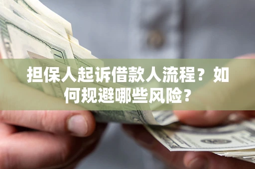 济南担保人起诉借款人流程？如何规避哪些风险？