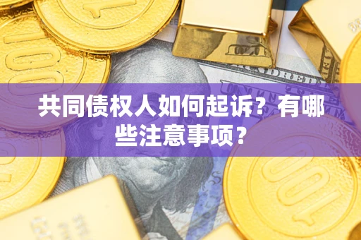 济南共同债权人如何起诉？有哪些注意事项？