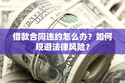 济南借款合同违约怎么办？如何规避法律风险？